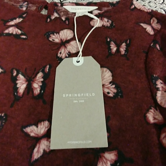 Springfield Butterfly Hi Low L/S Top - Picture 6 of 6